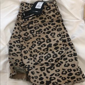 Cheetah print shorts